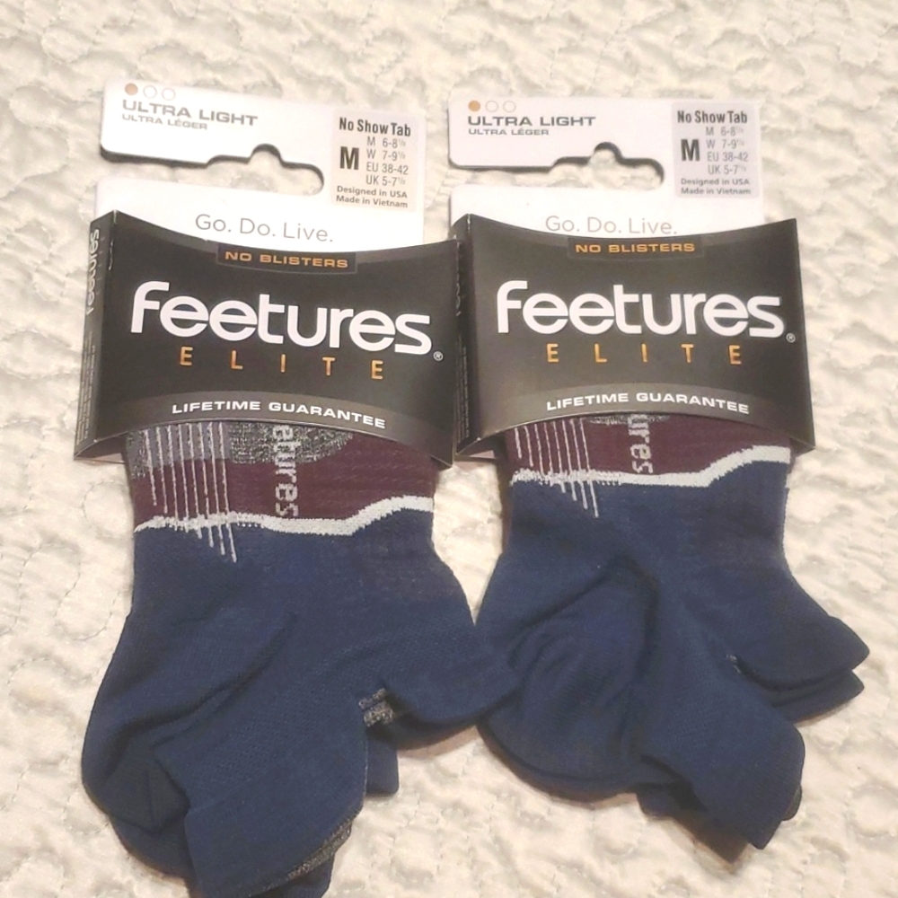 2 FEETURES ELITE  ULTRA LIGHT  SOCKS  UNISEX - Picture 2 of 7